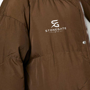 <b>Women</b> Winter Bubble Jacket Warm Padding Hooded Fashion Outdoor Windproof Solid Color <b>Lightweight</b> New High-Quality Logo <b>Coat</b> - Product Image 6