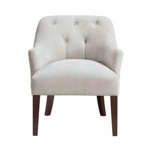 Poltrona Moderna in Tessuto Oyster con Schienale Trapuntato, Telaio Robusto in Compensato, 1 Pezzo, per Arredamento Soggiorno - Product Image 2