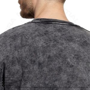 Camiseta al por mayor con lavado ácido, oversize, hombros caídos, alta calidad, 220g, tela de jersey 100% algodón, logotipo personalizado, color personalizado, para hombre - Product Image 2