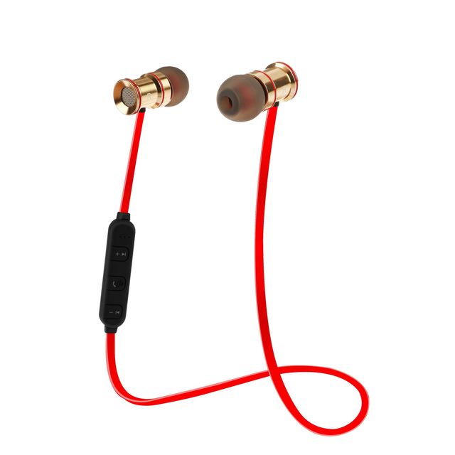 V4.1 Wireless In-Ear Stereo Sport Headsets Sweat-Proof Running Earphones Red