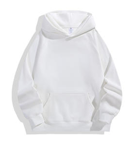 เสื้อฮู้ดดี้ผู้ชายไซส์ใหญ่ สีพื้น ผ้าฝ้ายเฟรนช์เทอร์รี่ สไตล์ลำลอง สำหรับฤดูใบไม้ร่วง มีกระเป๋า - Product Image 3
