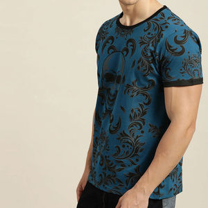 T-shirts décontractés en jersey 100 % polyester tricoté par sublimation pour hommes - Impression promotionnelle en gros respirante - Product Image 2