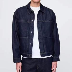 Chaqueta Vaquera de Invierno para Hombre, Estilo Moderno, Alta Calidad, Talla Regular, Cuello Alto, Logotipo Frontal, Ecológica, Transpirable, Servicio OEM - Product Image 1