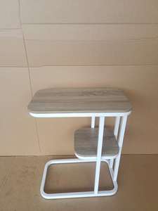 Mesa de Centro Moderna Minimalista con Tapa de Madera, Estructura Metálica y Estante de Almacenamiento, Muebles para Sala de Estar KTS-230512-12 - Product Image 2