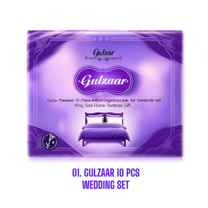 Gulzar Premium 10-Piece Comforter Set for King Size Home Textiles Gift - Product Image 3