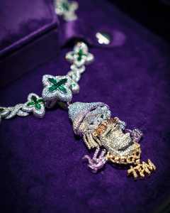 สร้อยคอพร้อมจี้ห้อยประดับเพชรโมอิสซาไนต์รูปผลไม้ ดีไซน์หรูหราจากแบรนด์ดัง ผลิตจากเงินแท้ 925 ชุบโรเดียม ได้รับการรับรองจาก GIA - Product Image 6