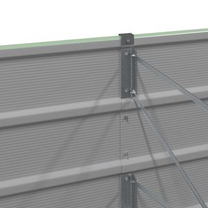 กระถางเหล็กสีเขียว 94.49 x 31.50 x 17.72 นิ้ว สำหรับกระถางดอกไม้และกระถางต้นไม้ - Product Image 5