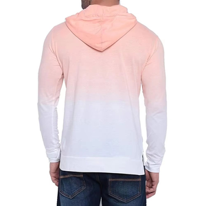 Design No Pockets Raw Hem Custom <b>Men's</b> Winter Hoodies 100% Cotton Lightweight Fleece with All Sizes Available - Product Image 2