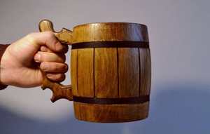 Taza de Madera Estilo Barril - Product Image 4
