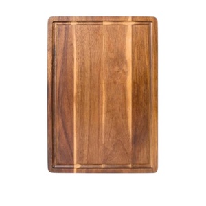 Planche à découper en bois d'acacia avec rainure pour les jus |   Planche à découper double face - Product Image 2