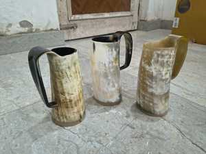 Juego de Tazas de Café Ecológicas Hechas a Mano con Cuerno Vikingo Pulido Natural Estilo Búfalo para Cerveza Navideña Moderna - Product Image 5