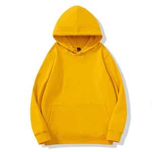 เสื้อฮู้ดดี้แบบหนาพิเศษสั่งทำพิเศษ พิมพ์ลายขนนุ่มและหนา สีพื้นสำหรับผู้ชาย - Product Image 5