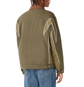 Modern Winter Men's <b>Canvas</b> <b>Jacket</b> Front Logo Eco-Friendly Quick Dry Breathable Customizable Colors Sizes for Street Style Daily - Product Image 6