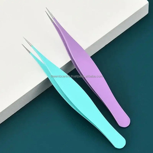 2025 acier inoxydable cosmétique beauté maquillage outil incurvé sourcil pince à épiler pour sourcils et cils épilation pointe pointue tondeuse - Product Image 4