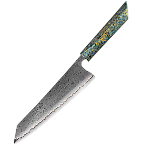 Couteau de Chef Premium LEGACY BLADES en Damas, Fait Main, Professionnel, pour Cuisine, Manche en Résine, Style Moderne, Tranchant comme un Rasoir - Product Image 4