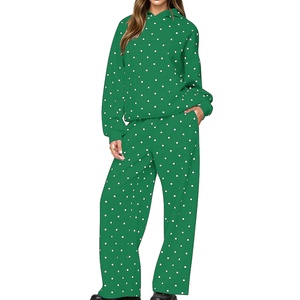 Ensemble de survêtement en molleton personnalisé avec pantalon assorti, provenant d'une usine de survêtements pour les marques de sport et de loisirs américaines, coupe décontractée. - Product Image 3