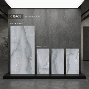 Azulejos de Porcelana con Aspecto de Mármol Ónix Dorado Neptuno, 800x1600mm, Brillantes, 10mm de Grosor, Garantía de 4 Años, Colección Interior para Pisos y Paredes - Product Image 6