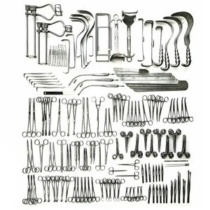 Ensemble de 197 instruments chirurgicaux pour laparotomie, qualité allemande supérieure, équipement complet de chirurgie abdominale par Grip Surgical - Product Image 1