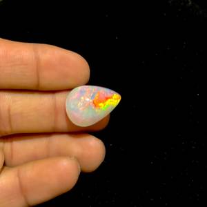 Opale Welo, Opale de feu, Opale d'Éthiopie, Cabochon Opale de feu Galaxie, Pierre précieuse en vrac de taille calibrée, Opale Welo multi-feu - Product Image 1