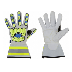 Guantes Mecánicos Personalizados Anti-Impacto de Cuero con Protección TPR para Pesca, Palma Reforzada, Diseño Ergonómico y Muñequera Larga - Product Image 2