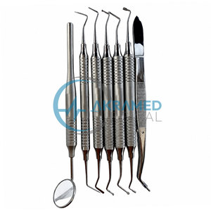 Kit Premium de 7 Piezas para Restauración Dental con Composite, Instrumentos de Acero Inoxidable para Colocación Anterior y Posterior con Espejo - Product Image 4