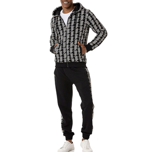 Vêtements de sport personnalisés, style moderne, pour hommes, ensembles de survêtements imprimés, tissu doux et résistant, pour la gym, le fitness, les voyages et le quotidien. - Product Image 1