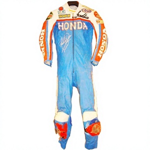 ชุดจั๊มสูทขี่มอเตอร์ไซค์ Freddie Spencer 1 ชิ้น ทำจากหนังวัว/หนังจิงโจ้ สำหรับนักขี่มอเตอร์ไซค์ระดับมืออาชีพ - Product Image 1