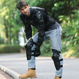 Blouson de moto hiver coupe-vent le plus populaire de la marque BK, rouge/noir, en PE, avec tissu respirant en maille, pour homme, tout-terrain, anti-choc - Product Image 5