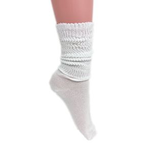 Women's Extra-Thin Cotton Lightweight Slouch <b>Socks</b> 1 Pair Scrunchy Design - Product Image 2