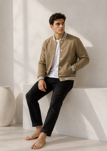 Chaqueta Bomber Varsity para Hombre al por Mayor, OEM, con Bordado Personalizado, Tallas Grandes, Chaqueta Bomber Varsity de Moda para Hombre - Product Image 5