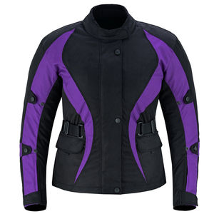 Veste en textile pour femmes, toutes tailles, coupe ajustée, pour la moto et les courses automobiles, veste de moto en Cordura pour femmes - Product Image 5