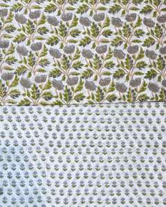 Telas Estampadas a Mano 100% Algodón, Materiales Textiles para el Hogar, Tela para Confección de Vestidos Étnicos Indios, Material Hecho a Mano - Product Image 1