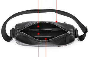 Sac à bandoulière en cuir véritable pour téléphone portable, sacoche de poitrine, sac de voyage, sac messager pour hommes et femmes, vente en gros - Product Image 3