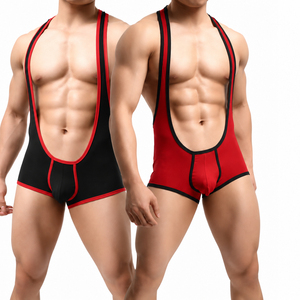 Traje Deportivo de Compresión de Una Pieza para Hombre, para Fitness, Lucha, Gimnasio, Entrenamiento, Culturismo, Running y Atletismo - Product Image 1