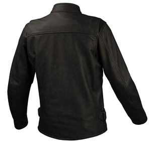 Veste en cuir de motard élégante pour hommes Veste d'équitation durable approuvée CE avec coussin protégé pour une utilisation en moto en été et en hiver - Product Image 2