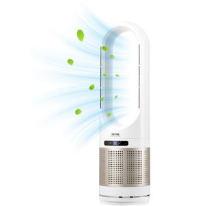 Ventilatore a torre oscillante ad alta velocità da 34 pollici con Timer 8H e purificatore d'aria per uso domestico con telecomando 16,4 piedi/s - Product Image 1