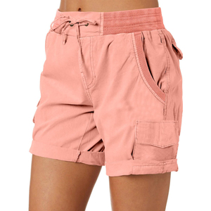 Shorts pour femmes, taille haute, respirants, en coton tricoté, vêtements de sport, shorts de course, vêtements de fitness, shorts cargo pour femmes - Product Image 4