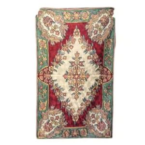 Alfombra de Pasillo con Diseño de Medallón Transicional, Fabricada en India, Color Rojo Marfil, con Motivos Florales, Rectangular, para el Hogar, al Mejor Precio - Product Image 2
