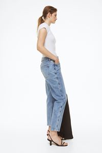Jean décontracté coupe boyfriend vintage de haute qualité, taille mi-haute, extensible, coupe droite, couleur personnalisable, respirant et à séchage rapide - Product Image 6