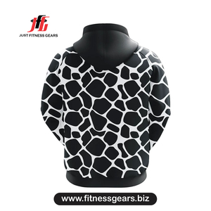 Sweat-shirt à capuche pour homme, imprimé animal, coupe classique, décontracté, pour l'automne, 100% polyester, tricoté, respirant - Product Image 2
