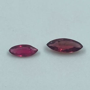 Espinela Natural Roja Facetada Corte Marquesa para Anillos y Joyería de Alta Calidad 0.56 Quilates - Product Image 1