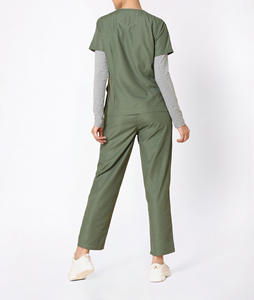 Conjuntos de Uniformes Médicos de Poliéster y Spandex para Uso Hospitalario en Verano, Unisex, para Enfermería y Medicina, OEM/ODM - Product Image 5