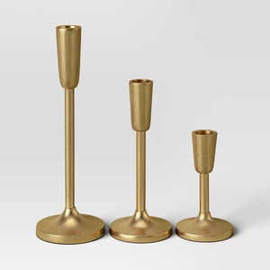 <b>Top</b> Contemporary palm candlestick holder 3 sizes candle holder set Durable metal candle stand Home decoration candle holder - Product Image 5