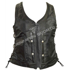 Nuevo Chaleco de Motociclista Elegante para Mujer, Chaleco de Cuero para Moto, Protección Corporal, Moda Otoñal para Carreras de Motos - Product Image 4