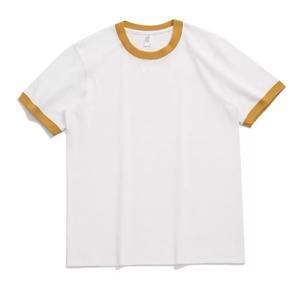 Camiseta Cómoda de Algodón 100% de Alta Calidad con Logotipo Personalizado para Hombre, Tela Cómoda, Corte Holgado, Informal, para Hacer Ejercicio, con Contraste - Product Image 3