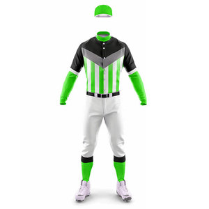 Wholesale Matching Suit Custom Belt Socks Full Sublimation <b>Baseball</b> Uniform Kits Sportswear Athletic Button Up Jersey Design - Product Image 5
