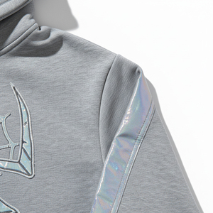Heavyweight Hoodie Bulk Custom Logo <b>Men</b> Tracksuit Foam Print Fleece <b>Pullover</b> Unisex Hooded Sweatshirt Supplier - Product Image 6