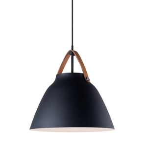 Black Metal Bell Pendant <b>Light</b> E27 <b>LED</b> Large Size Mounted <b>Ceiling</b> Fixture <b>Round</b> Shape Indoor Lighting Handmade Pendant Lamp - Product Image 2