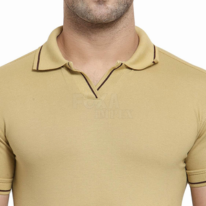 OEM Venta al por mayor 2024 Hombres de secado rápido de algodón Gimnasio Polo Camisetas Ropa de fitness Logotipo personalizado Opciones de marca en blanco de punto de manga corta - Product Image 6