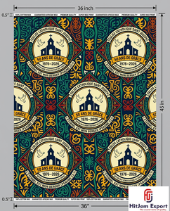 African Wax Print Cotton Fabric Manufacturer Customized OEM Church Anniversary Celebration Convention Uniform Ghana Nigeria Keny - Product Image 2